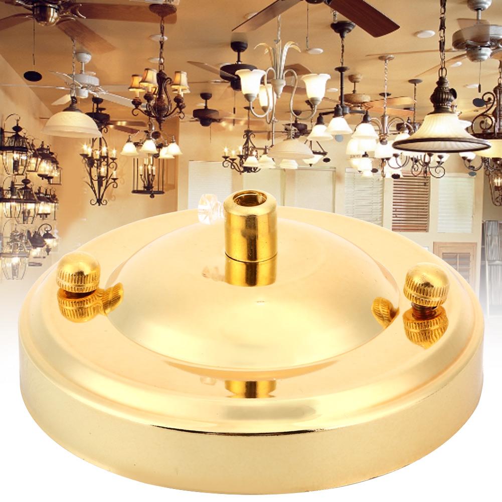 2 шт. Железный потолочный светильник Навес Крюк Держатель пластины люстры Декорация DIY Фитинг Аксессуар Золото