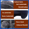 Unisex Winter Hat Outdoor Thick Ski Sports Knitted Hat Plush Fur Lined Warm Earflap Cap Stylish Soft Knit Hat