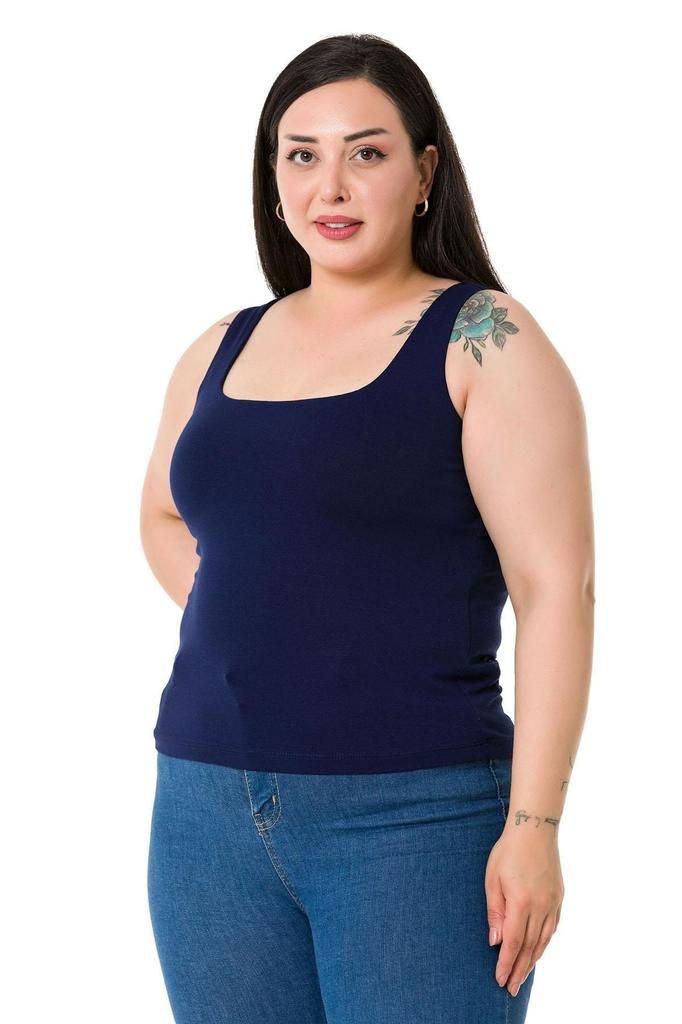 Women's Style Big Size Body Plus Size Strappy Half Lined Viscose Mink Body