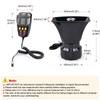 7 Sound Car Alarm Horn DC 12V with MIC Loud Motorcycle Siren Vehicle Truck Warning Loudspeaker Plastic Police Firemen