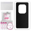apgo Protective Skin Sticker for the Back Compatible with Tecno Phantom X2 Pro, Wrap Film, Foil, Vinyl - Pattern Carbon Black