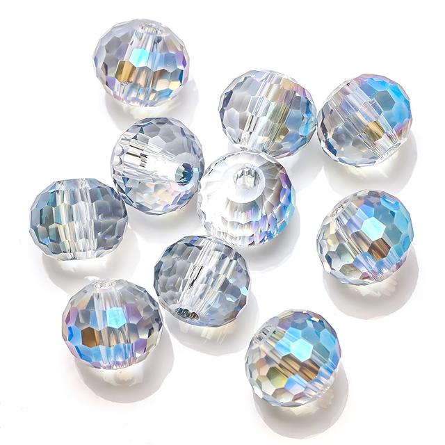 AAA 96 граненый шарик из бисера 14 мм 10 шт. подвески стеклянные бусины для изготовления ювелирных изделий DIY хрустальные поделки бисер для украшения