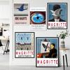 Rene Magritte Artist Prints Surrealist Abstract Canvas La Clairvoyance Posters Wall Art Pictures For Living Room Decor Cuadros