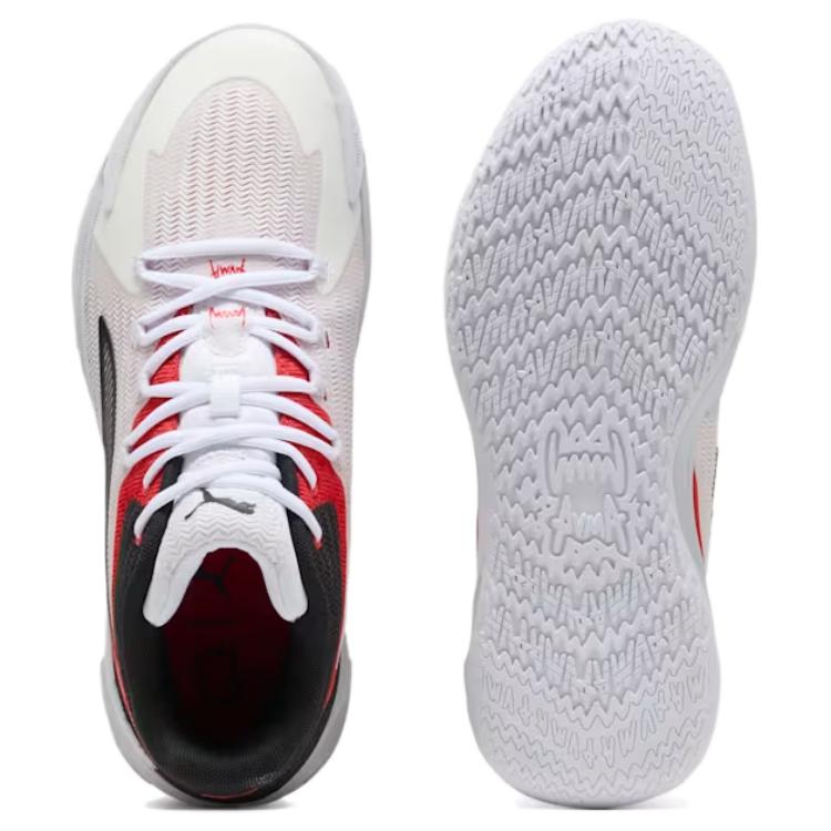 Puma Dagger White Red Black Unisex Sneakers 311353-02