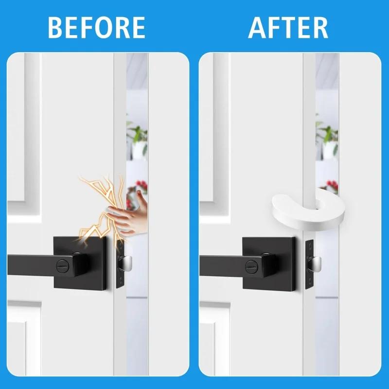 6 шт. Детский безопасный дверной стопор Защита мебели для новорожденных Защита от защемления рук Детский замок Защита от защемления пальцев Защита от хлопанья двери