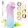 Flavored Water Bottle, Air A, 650ml Sports Water Bottle, BPA-Free, Gradient Design, Reusable Plastic Water Jug, Leak-Proof, Fruit-Fragranced Water Bot