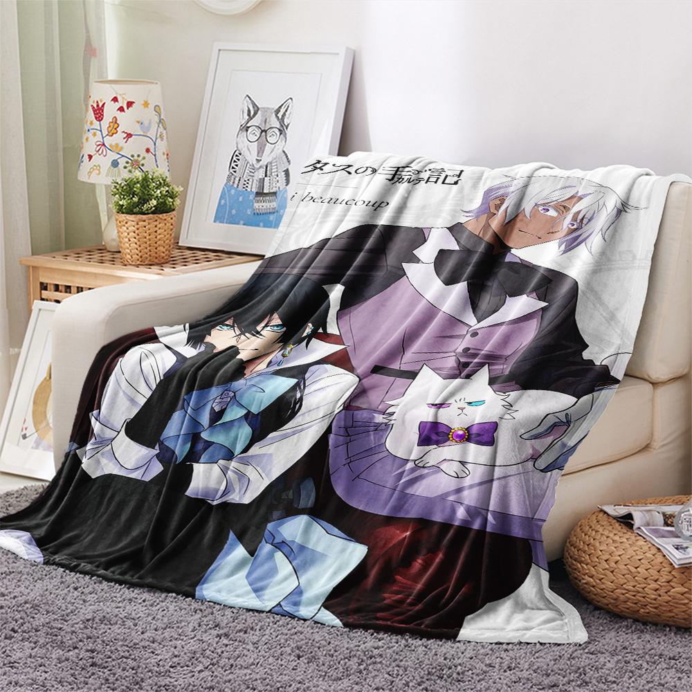 1PC Vanitas's Journal Print Flannel Blanket, High quality Comfortable for All Seasons, Home Decor, Warmth and Comfort, Perfect for Christmas Gifts236