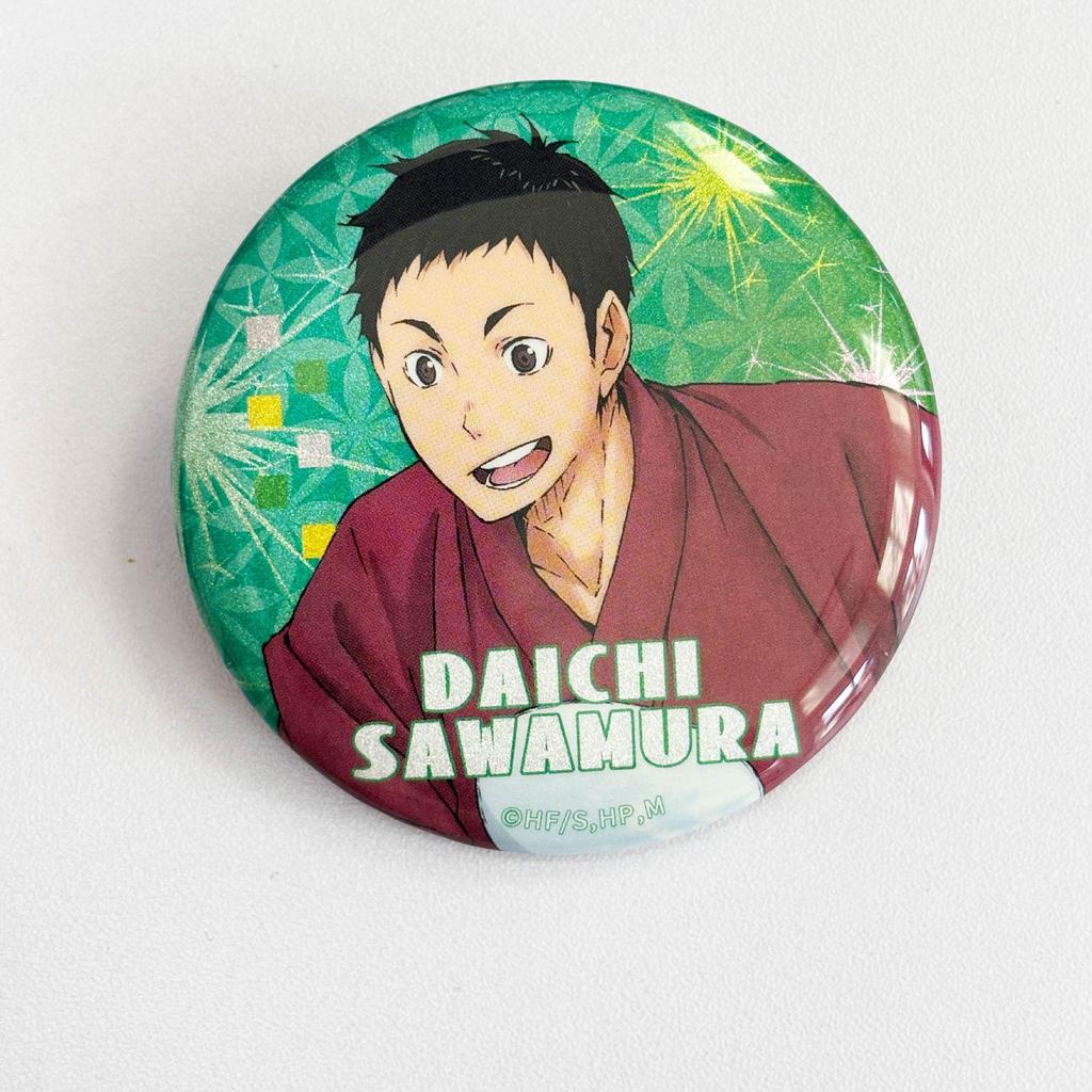 Официальный Haikyuu!! Товары с аниме: Брелок-значок двойной вспышки Юкино Хината и Тобио Кагеяма В наличии