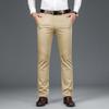 Весенние и летние тонкие мужские брюки business casual средней посадки модные свободные прямые брюки для среднего возраста