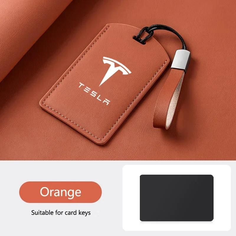 Автомобильная наклейка Чехол-защита для смарт-карты-ключа NFC Tesla из новой кожи Чехол-оболочка Брелок Для Tesla Model 3 Model S X Y Брелок Аксессуары