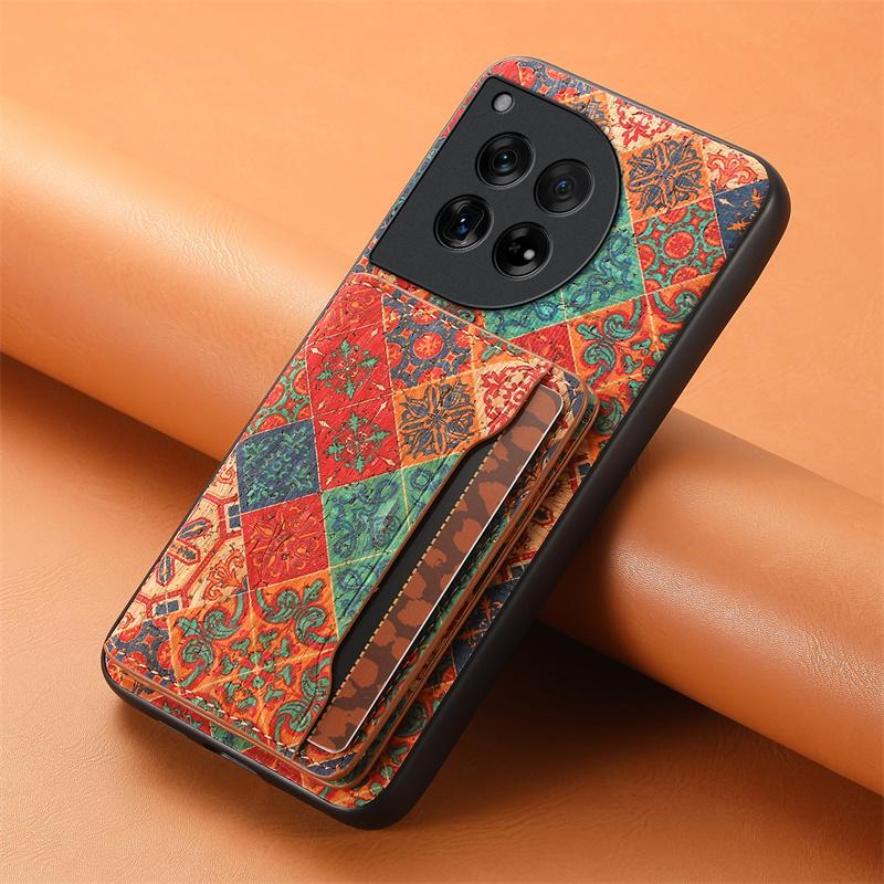 Кожаный магнитный кошелек с цветочным рисунком, чехол для телефона для Oneplus 13 12 12R 11 11R Ace 3Pro 2Pro 2V Nord3 CE3 Lite N30, чехол-держатель