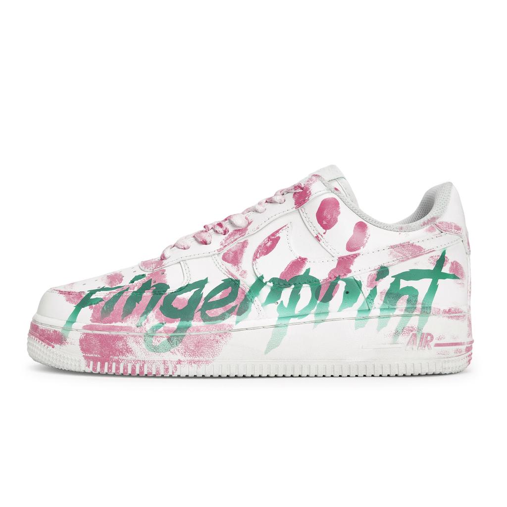 Nike Air Force 1 Специальная коробка для обуви Нескользящая Устойчивая к истиранию Низкие кеды для скейтбординга Унисекс Белый Розовый Зеленый CW2288-111(Team80-S-BOX)