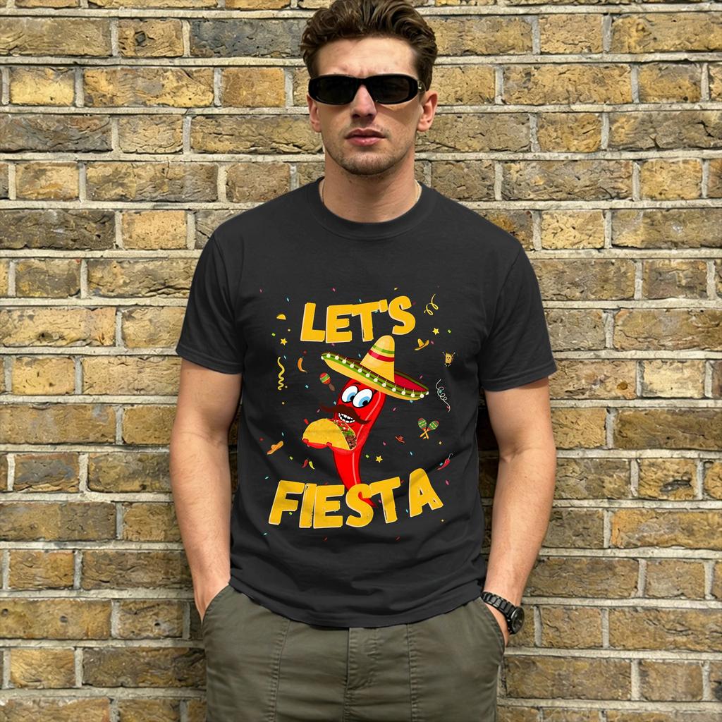 Lets Party Fiesta TShirt Summer Cotton T Shirts For Unisex Fashion Casual Tee Shirt ShortSleeved Awesome Clothes
