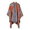 Scarf Women'S Versatile Thickened Warm Shawl Women'S Cashew Nut Flower Cashmere Cape
