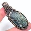 Green Swiss Opal Handmade Copper Wire Wrap Jewelry Pendant 2.60" Y9w07