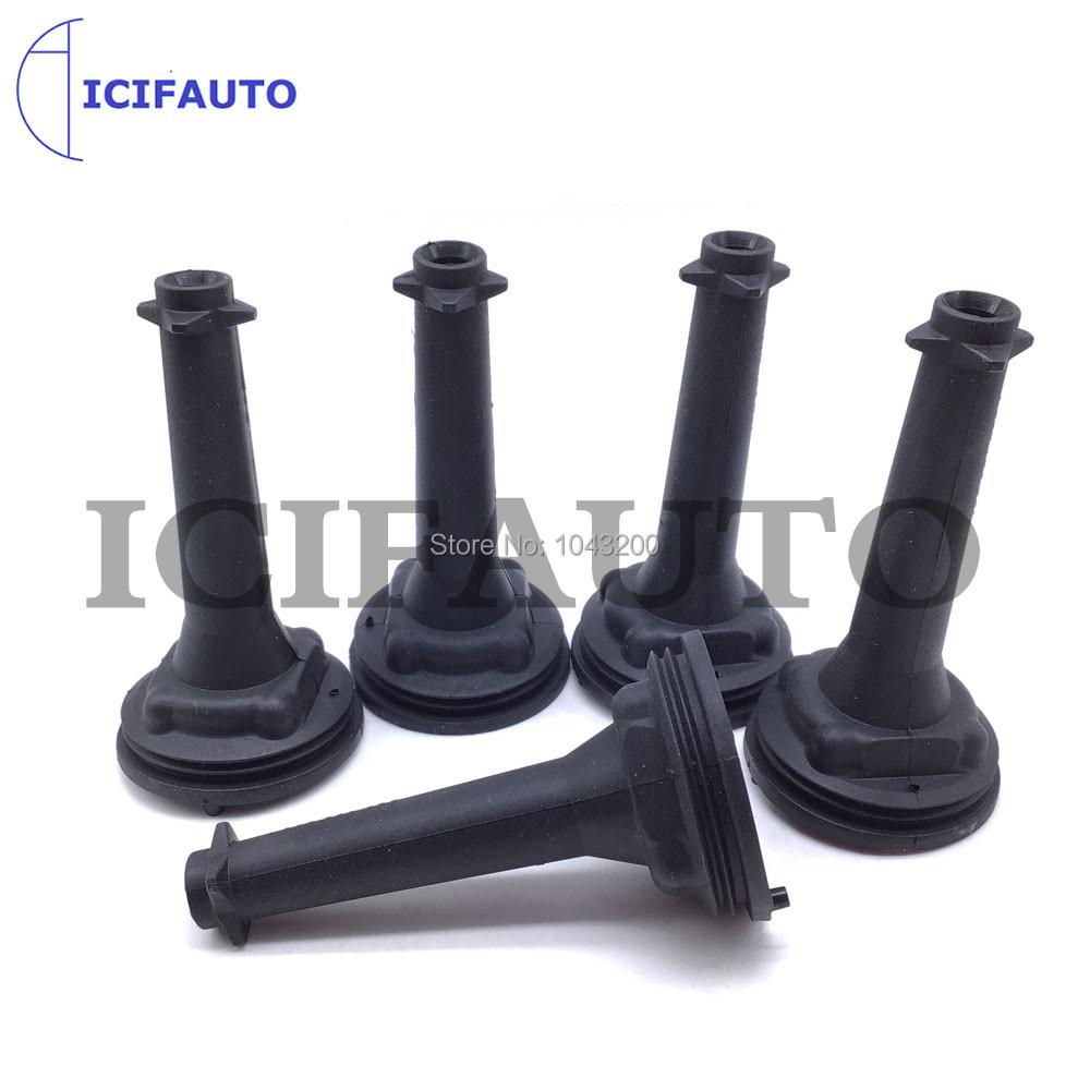 5/6 Ignition Coil Rubber Boot for Volvo C70 S70 XC70 XC90 S60 30713416, 307134160, 9125601, 91256010, 91256016,0221604001