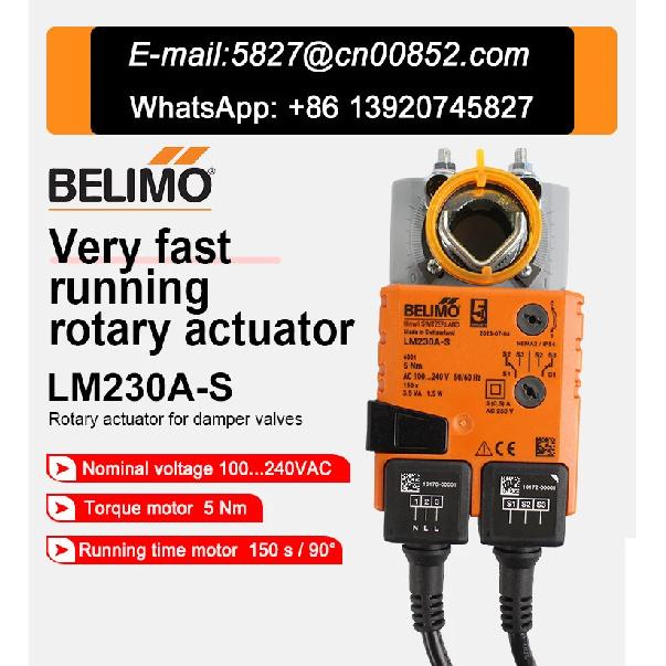 LM230A-S Belimo HAVC Ventilation Damper Actuator for adjusting dampers in building installations 5Nm AC 100...240 V Original