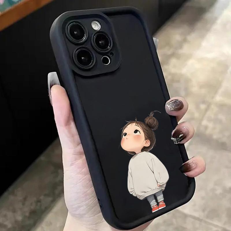 Minimalist Print of an Angry Girl Case For Xiaomi Redmi 14C Cases Redmi 13C 12C Redmi Note 14 Pro Plus 5G 13 12S 12 11 10 Cover