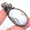 Dendrite Opal Handmade Copper Wire Wrap Jewelry Pendant 2.48" M7j91