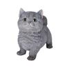 Ubia Munchkin Gray 16 X X 15cm Doll Figurine Ornament Animal Garden Decoration Cat H24086 8.5
