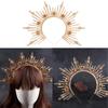 Sun Goddess Crown Headband Vintage Virgin Mary Halo Hairband Party Costume Lady Headpieces Hair Accessories