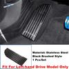Black Brushed Rear Door Button / Seat Adjust Panel / Rest Pedal Cover Trim For Renault Grand Koleos 2024 2025 Car Accessories