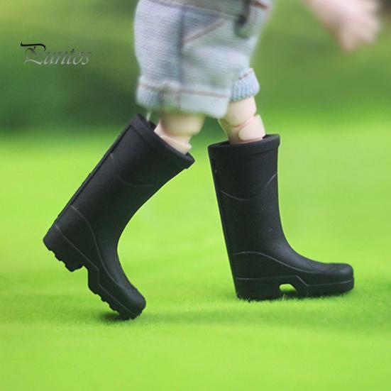 1 пара резиновых сапог, модель кукольного домика, миниатюрные резиновые длинные сапоги от дождя, кукольная обувь для украшения кукольного домика