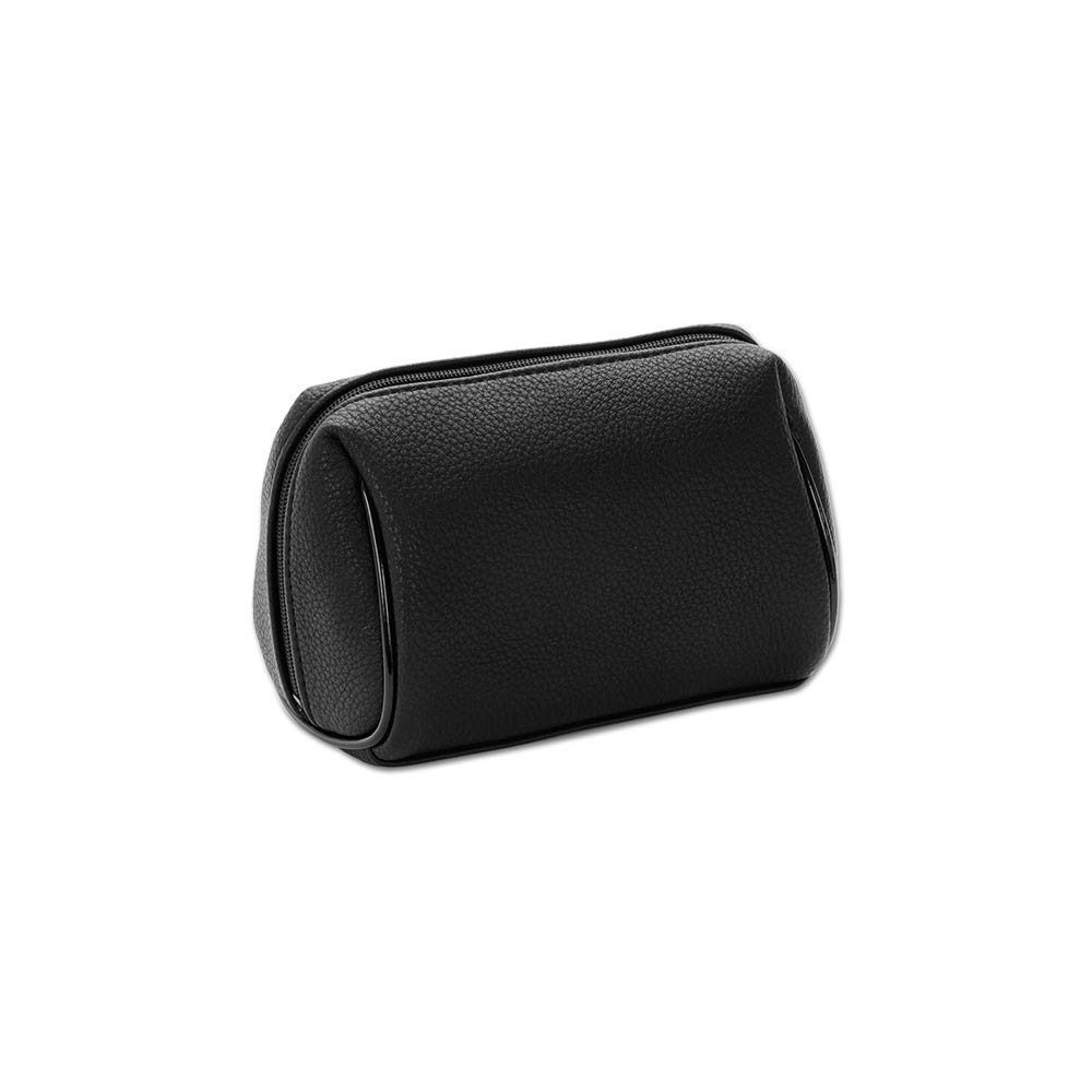 MARY QUANT Shrink Daisy Patch Oval Pouch H10 x W15 x D8cm Black