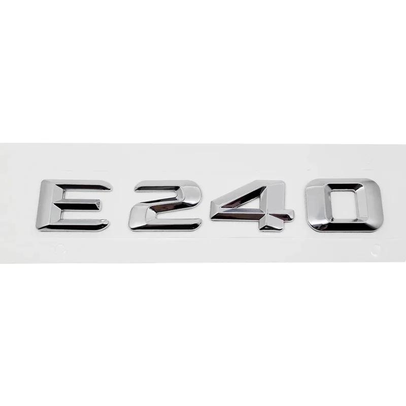 Car Tail Letter Number Emblem Sticker Rear Trunk Badge Decal for Mercedes Benz E Class E53 E55 E63 E200 E220 E230 E240 E250 E260 AX1 