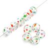 14mm 1pc Hand-Painted Hollow Drop Oil Glass Beads for Necklace Bracelet Earring DIY Jewelry Making