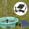 Solar Fountain Pump Customizable Water Flow Quiet Brushless Pump 180L/h 30-60cm Spray Height Monocrystalline Solar Panel