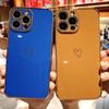 Luxury Electroplated Love Heart Phone Case For iPhone 11 12 13 14 15 16 Pro Max XS X XR Max Plus Soft Silicone Cover