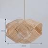 Бамбуковая люстра, бамбуковый дзен, чайная комната, чайный столик, креативный фонарь, бамбуковый абажур, лампа из бамбукового плетения, ресторан