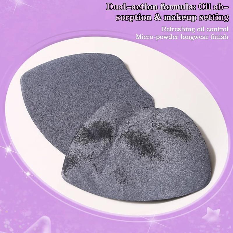 100 Листов Матирующая Бумага для Лица Промокашки для Лица Контроль Жирности Маслопоглощающая Бумага С Зеркалом и Пуховкой Инструменты для Очищения Лица