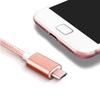 Câble Micro USB - Non spécifié - 1M - Nylon - Rose - Compatible Android