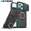 KEYSION Чехол для телефона с кольцом-подставкой 360° для HONOR 400 Lite 5G, с защитой камеры-слайдера, магнитный, противоударный, задняя крышка для Honor 400 Lite