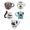Кружка Такса Керамическая 3D Кружка для Кофе Собака-Сосиска с Яркой Рельефной Ручкой Расписанная Вручную Забавная Подарок для Любителей Собак для Любителей Кофе