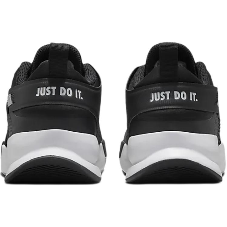 Nike Crosscourt Нескользящие Износостойкие Низкие Детские Баскетбольные Кроссовки Черно-Белые Кроссовки FN2231-002