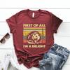 Футболки First of All I'm A Delight, забавная футболка с опоссумом, женские футболки с коротким рукавом, винтажная уличная футболка, подарок любителю опоссумов