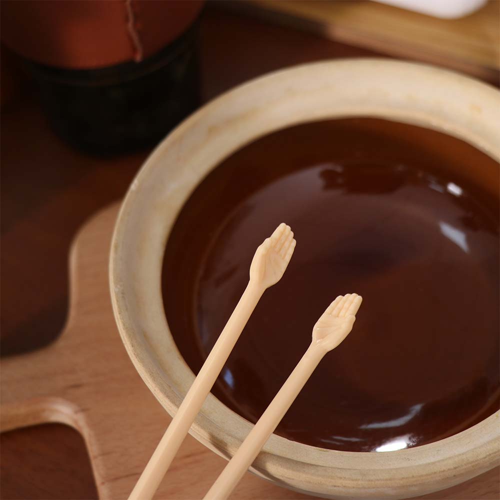 5 Pair Plastic Helping Hands Chopstick Non-slip Head Kids Training Chopsticks Dinner