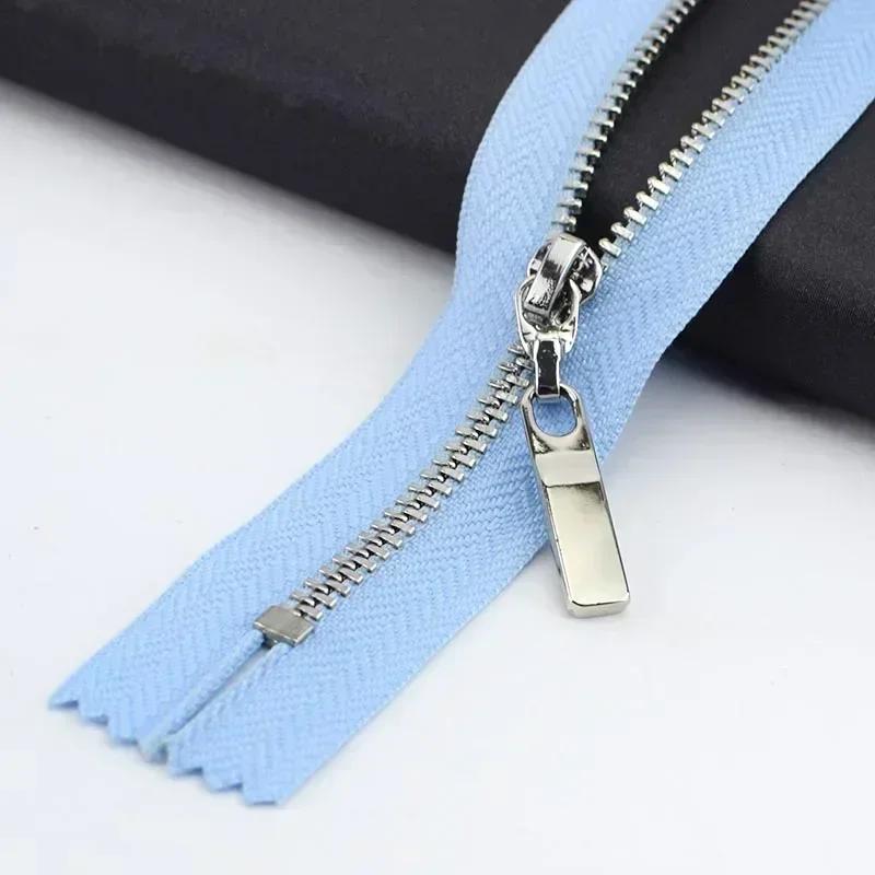5/10 шт. №3 15-30 см Металлическая молния с закрытым концом для кошелька, сумочки, декоративная молния-застежка на одежду, карманы, аксессуар для шитья DIY