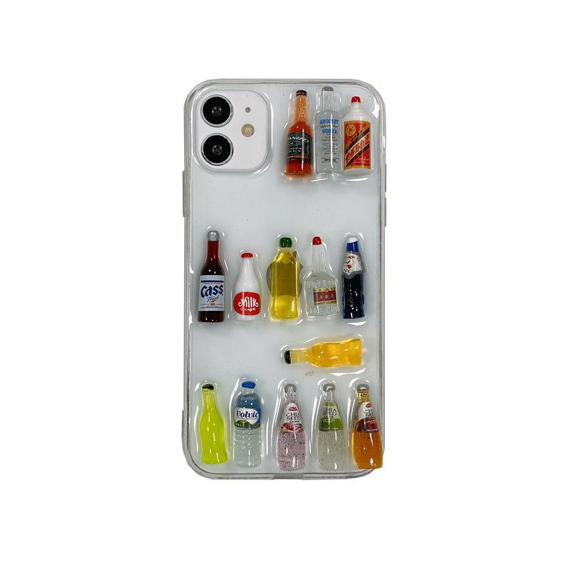 Для чехла для телефона IPhone 17 Promax для Apple 15 Plus Бутылка вина 14 Прозрачный 13 Напитки 12 Пиво 11