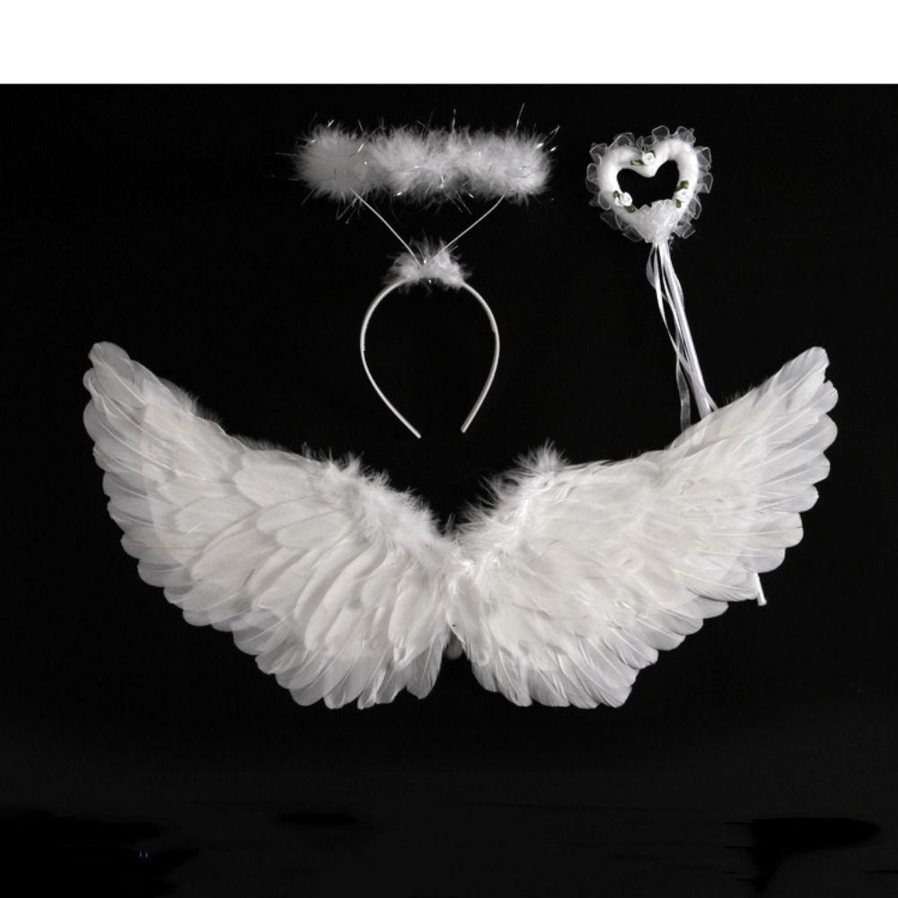 Sweet Demon Feather Wing Photo Props Halloween Cosplay Accessories Feather Wing  Cosplay Dress