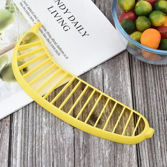 3Pcs Banana Slicer Food Grade Plastic Sharp Blade Multi-functional Fruit Salad Banana Dicer Masher Cutting Tool Kitchen Gadgets