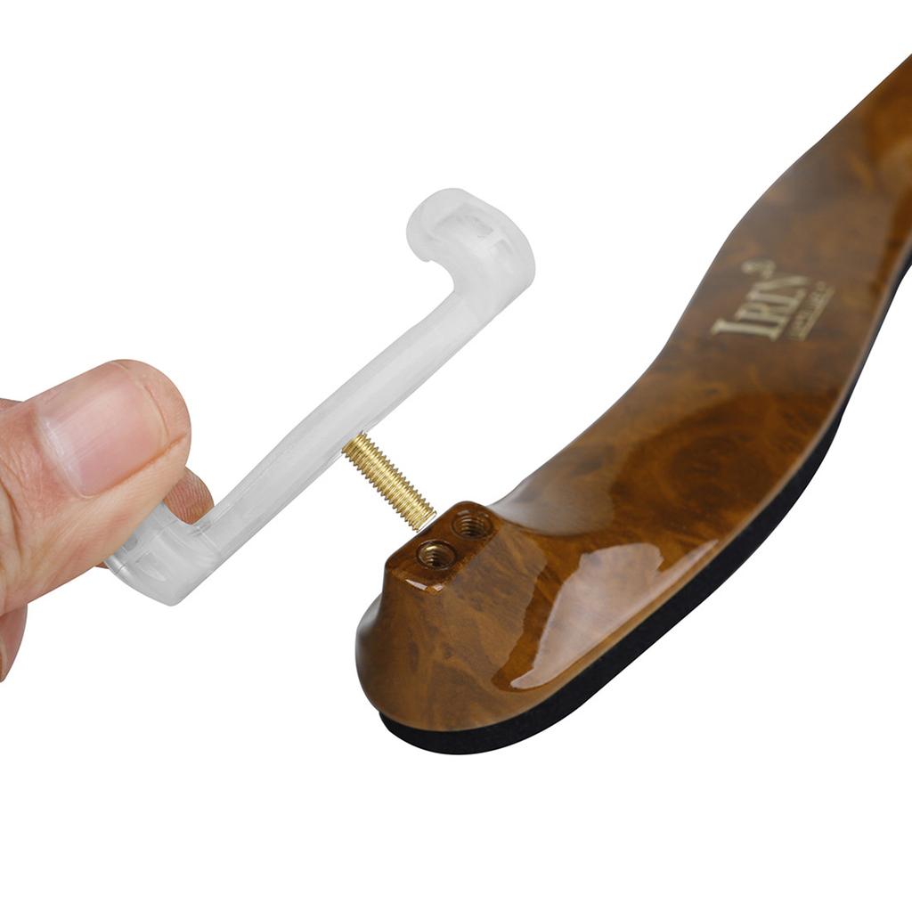 Violin Shoulder Rest, Adjustable Violin Holder ABS Plastic Strong Simplified End Rod Mechanism Fine for 4/4-4/3 Violin