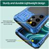 For Samsung Galaxy S25 Ultra Case Aluminum Alloy+Silicone Lens Kickstand Phone Cover with Tempered Glass Film