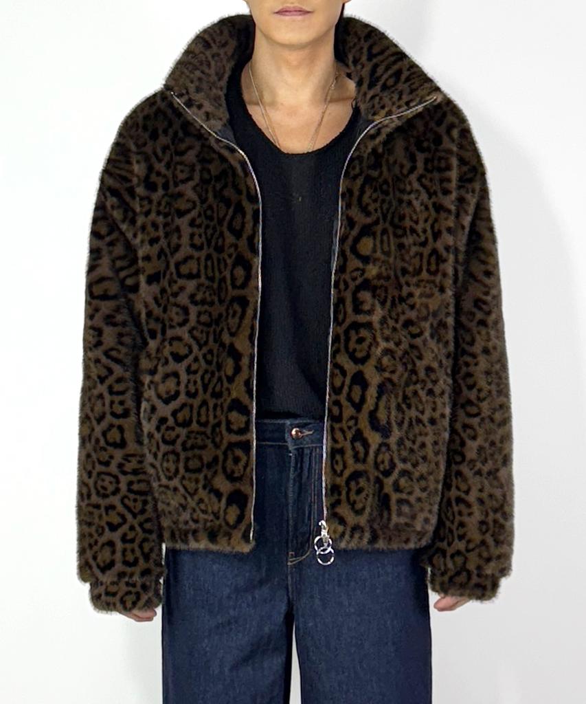 A Made Animal Over Fur Jacket (Brown)
