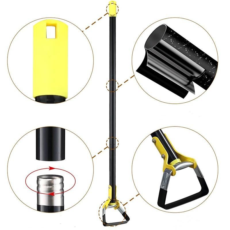 Инструмент для прополки сада Allsome 1,2/1,6/2/2,4 м из нержавеющей стали, острая петлевая мотыга-стремя с треугольной головкой и длинной ручкой, инструмент для мотыги