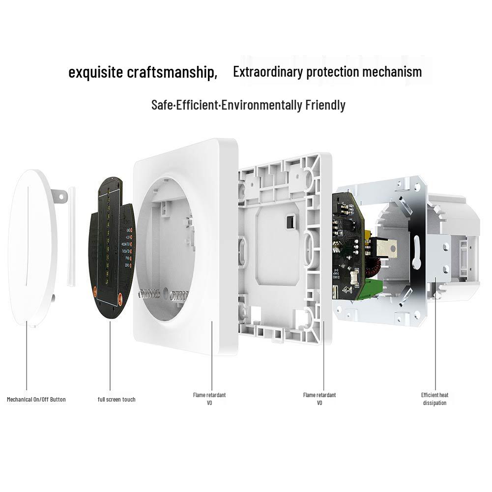 Zigbee Tuya Stepless Dimming Smart Home Rotary Switch with APP & Voice Control