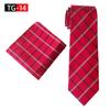 2025 Новый Элегантный Мужской Набор Галстука и Карманного Платка в Британскую Клетку